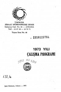 2796 1973 YILI ÇALIŞMA PROGRAMI 
